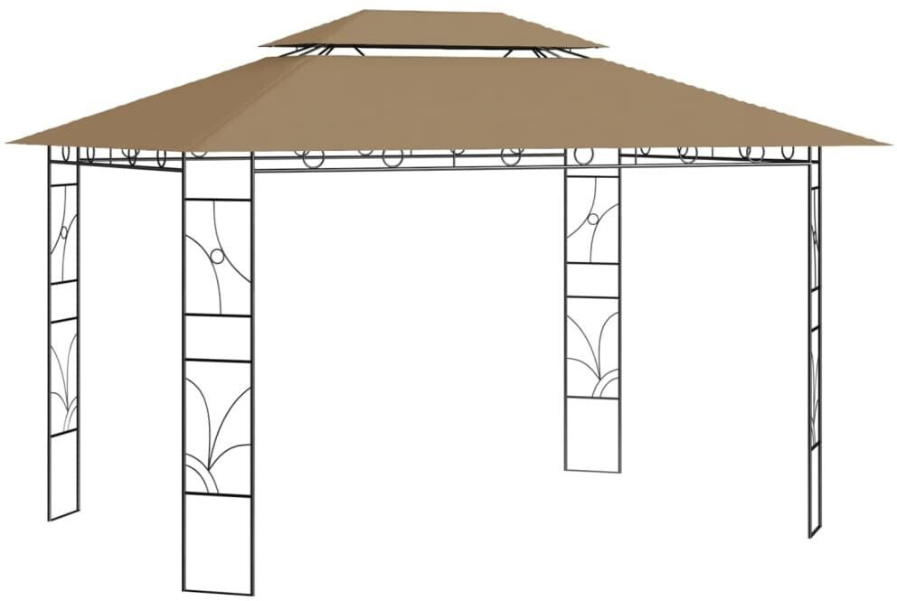 vidaXL Gazebo 4 x 3 x 2,7 m (313916) grey