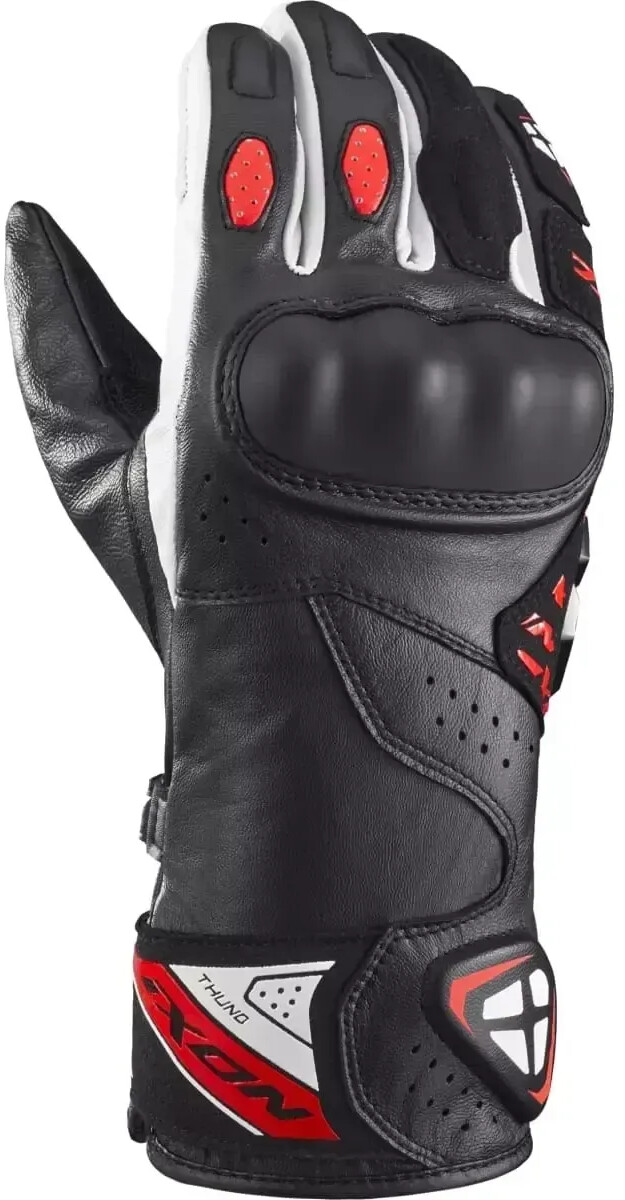 IXON Gants Thund noir/rouge/blanc