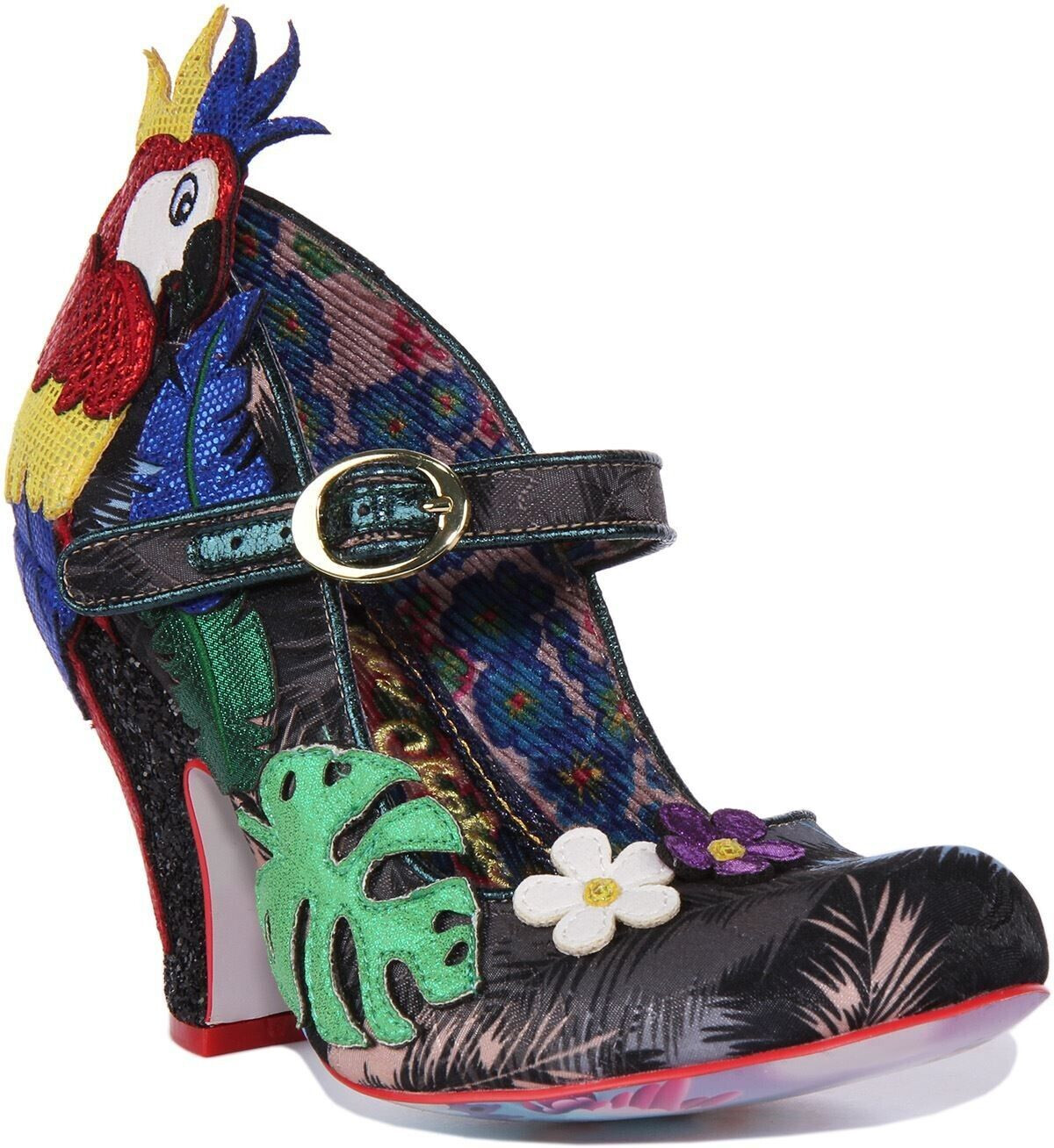 Irregular Choice Parrot Paradise Pumps black