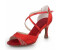 Jia Jia 20522 Sandals flared heel super satin with rhinestones red