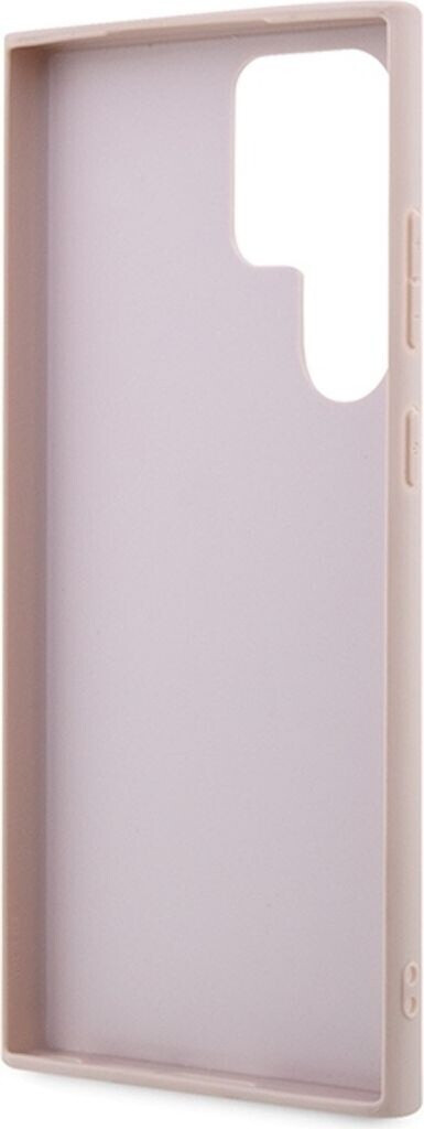 CG Mobile Guess Custodia Rigida 4G Per S24 Ultra – Motivo Rosa, TPU/PC, Bordi Rialzati E Design Esclusivo Con Logo Centrale