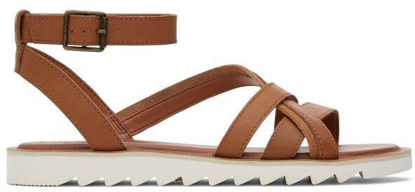 TOMS Shoes Rory Flat Sandal light brown suede