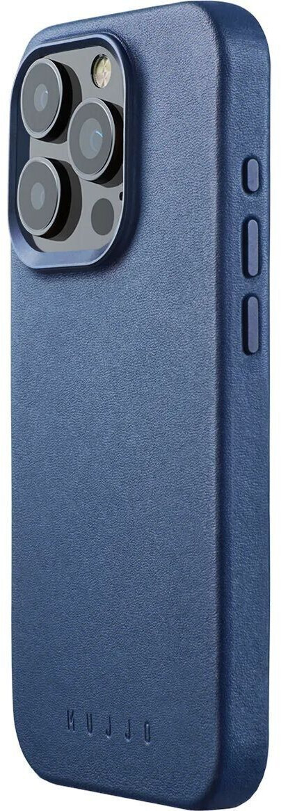 mujjo Leather Case with MagSafe (iPhone 15 Pro) Monaco Blue
