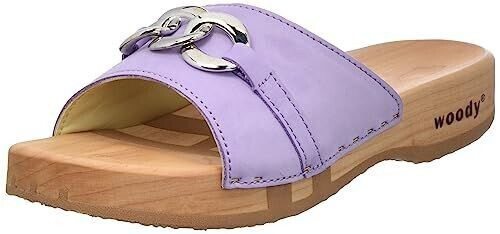 Woody Shoes Lina wooden shoe glicine