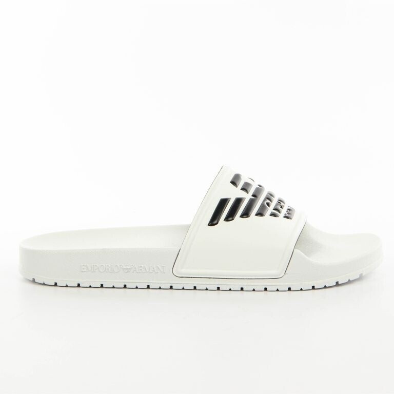 Emporio Armani Slides XVPS08XN747D611 white black