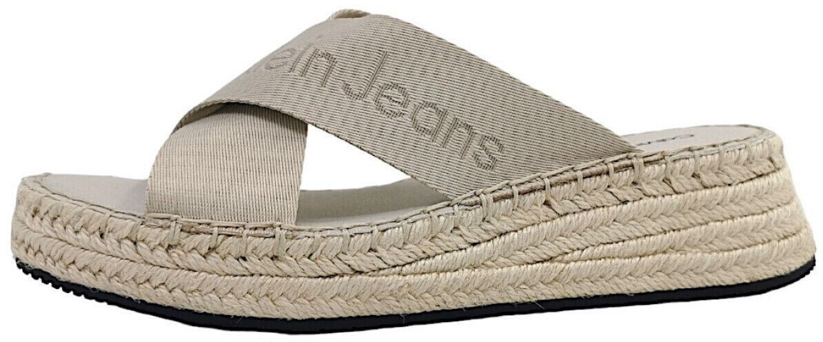 Calvin Klein Sporty Wedge Sandal slipper beige