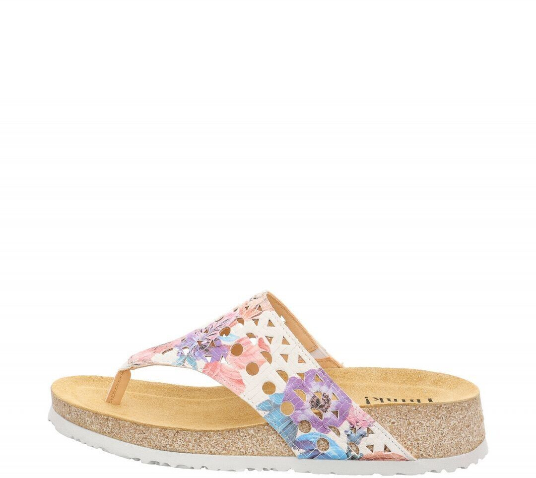 Think KOAK sustainably tanned thong sandals ivory kombi 9000