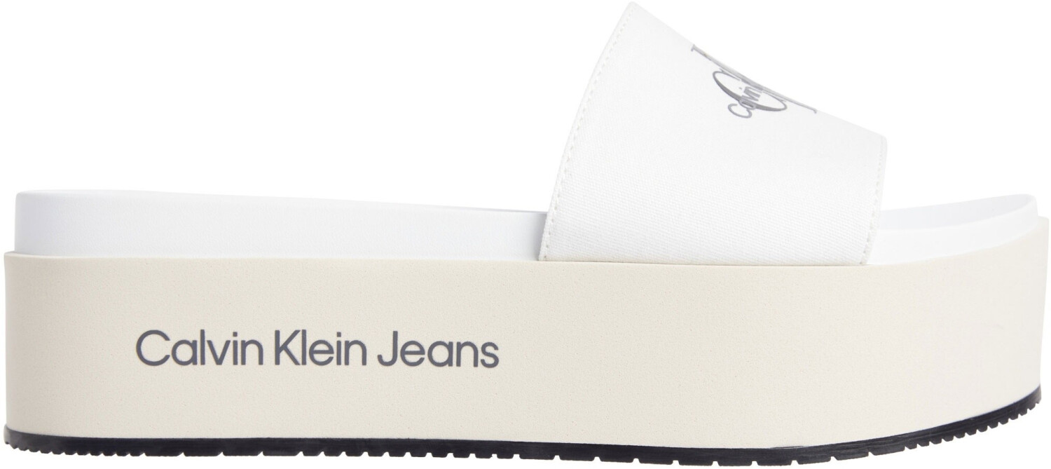 Calvin Klein Women's slide sandal black white 15565690