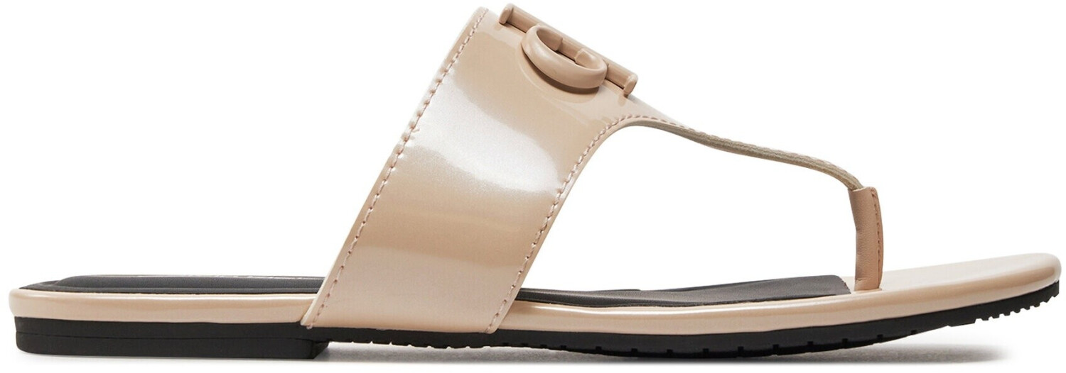 Calvin Klein Flat Sandal Slide Toepost Mg Met YW0YW01342 pink