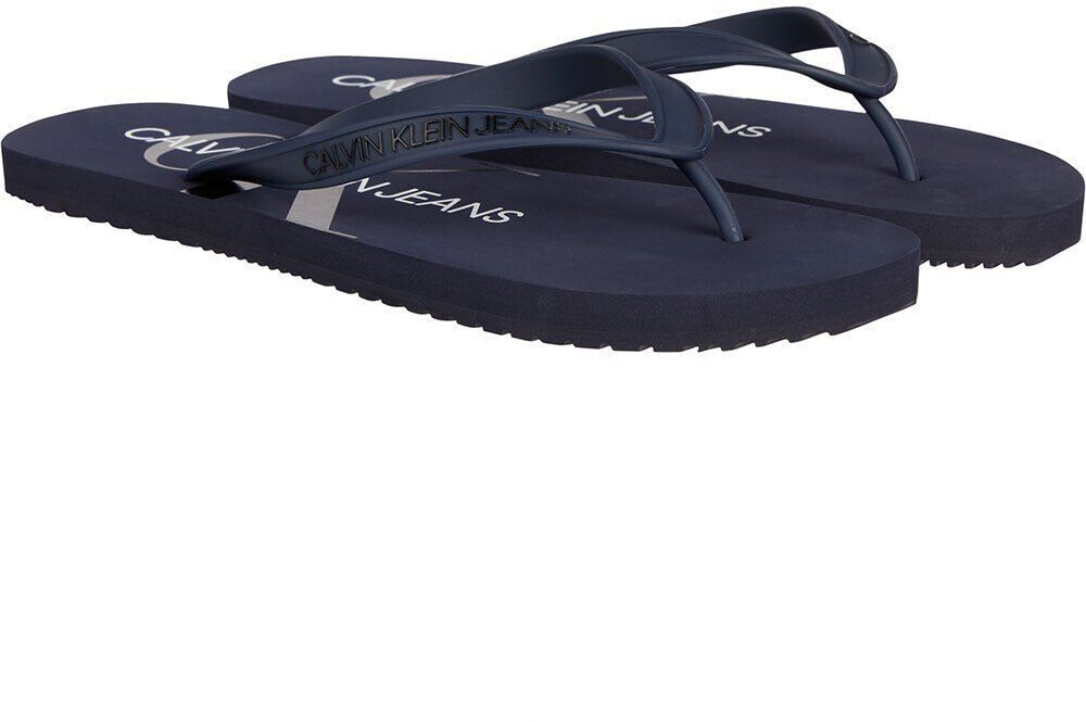 Calvin Klein Delhi Beach Monogram TPU Flip Flops blue
