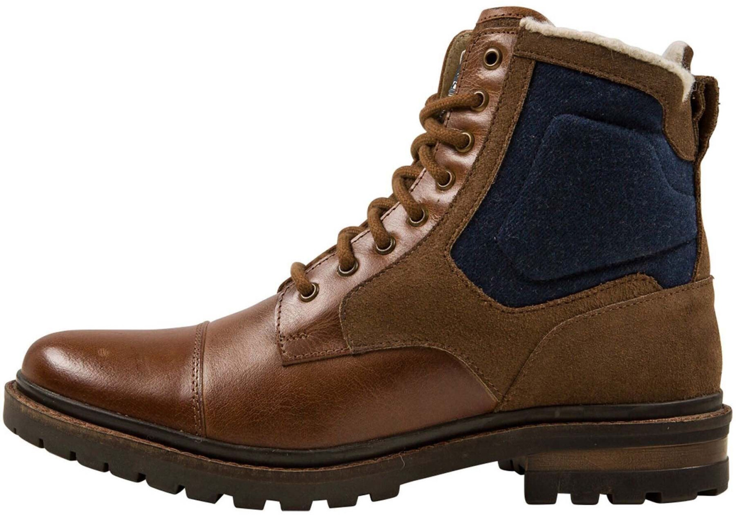Nebulus Winter BILL with Merino wool leather light brown blue