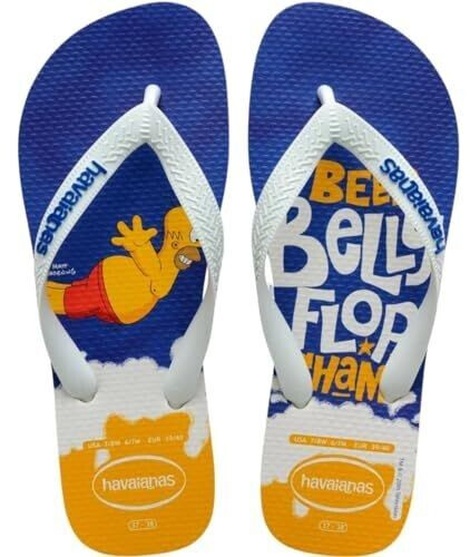 Havaianas Simpsons Flipflop white blue star
