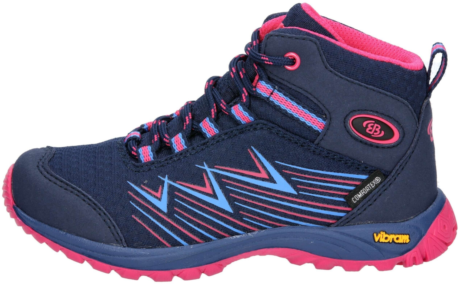 Brütting Chesna High Cross Running Shoes navy blue pink