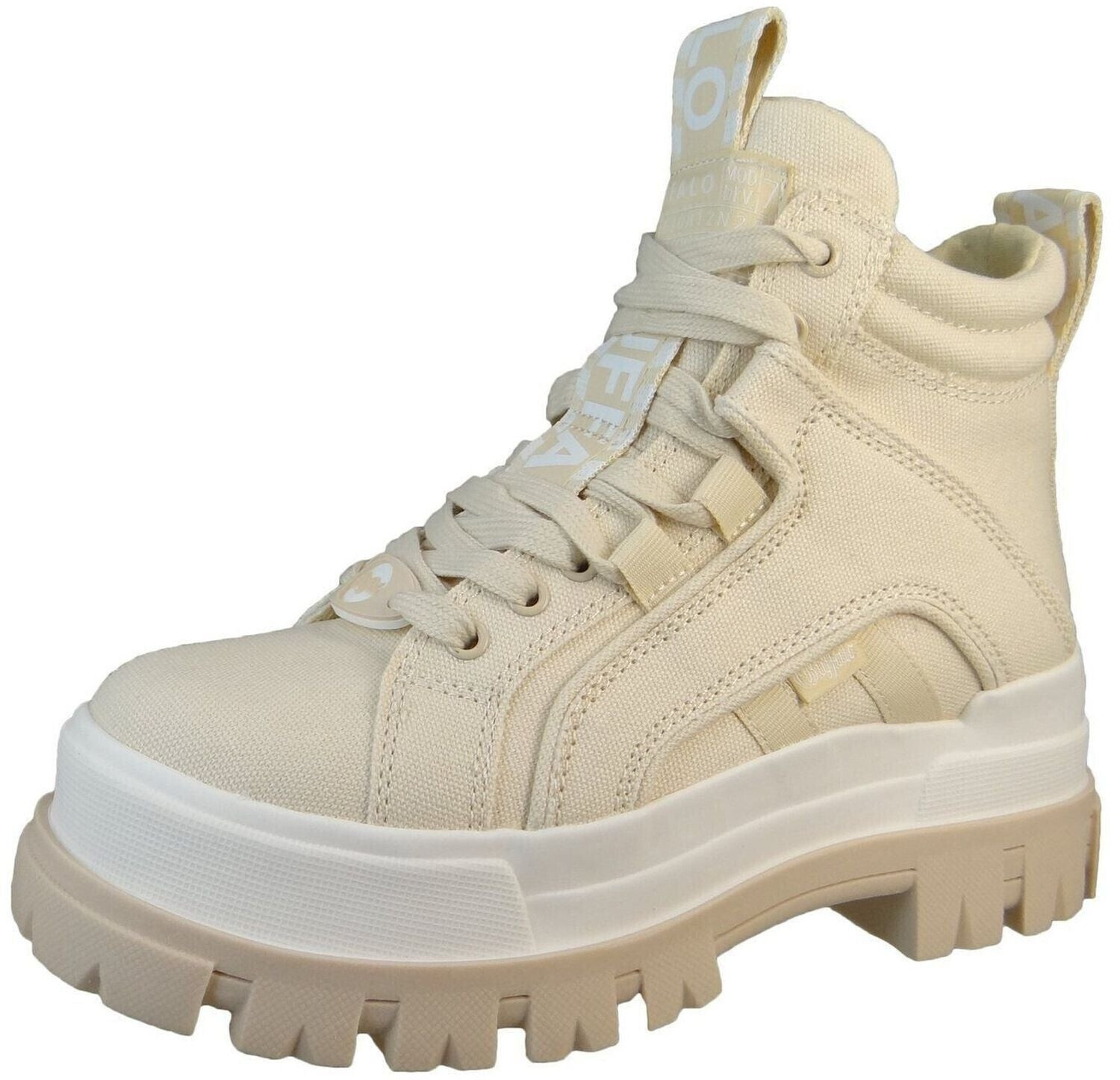 Buffalo Lace-up Aspha Nc Mid 1622459 beige