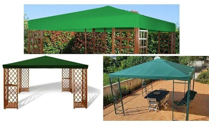 Giardini del Re Top for gazebo Elegant 3 x 3 m green