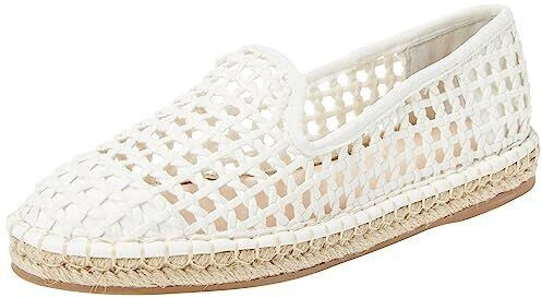 The Drop Espadrille purple white flat