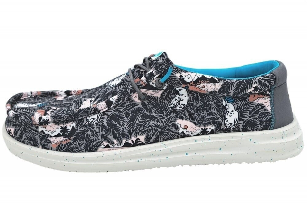 Dude Lace-up shoes WALLY H20 black tropical gray 40702-0HI