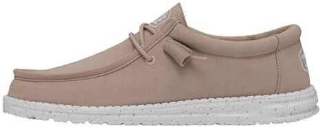 Dude Wally Slub Canvas Moc Toe Shoes tan