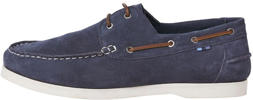 Jack & Jones JFWGOLDERS Suede Boat Shoe sailing shoes navy blazer