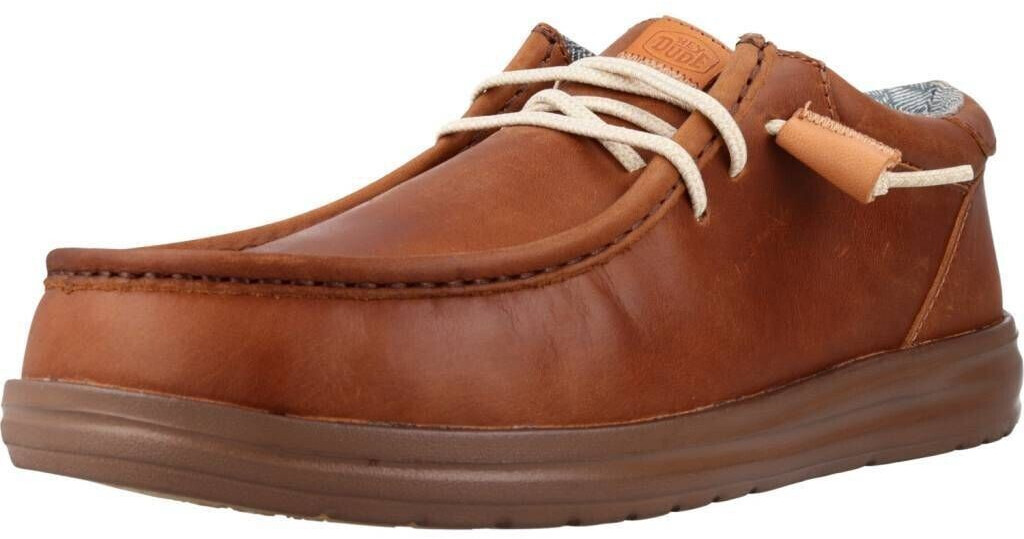 Dude Wally Grip Craft Leather urban shoes brown