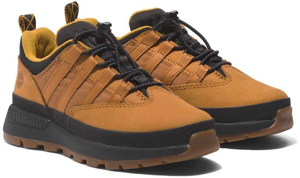 Timberland Euro Trekker Low Fabric Leather Junior Hiking Shoes beige