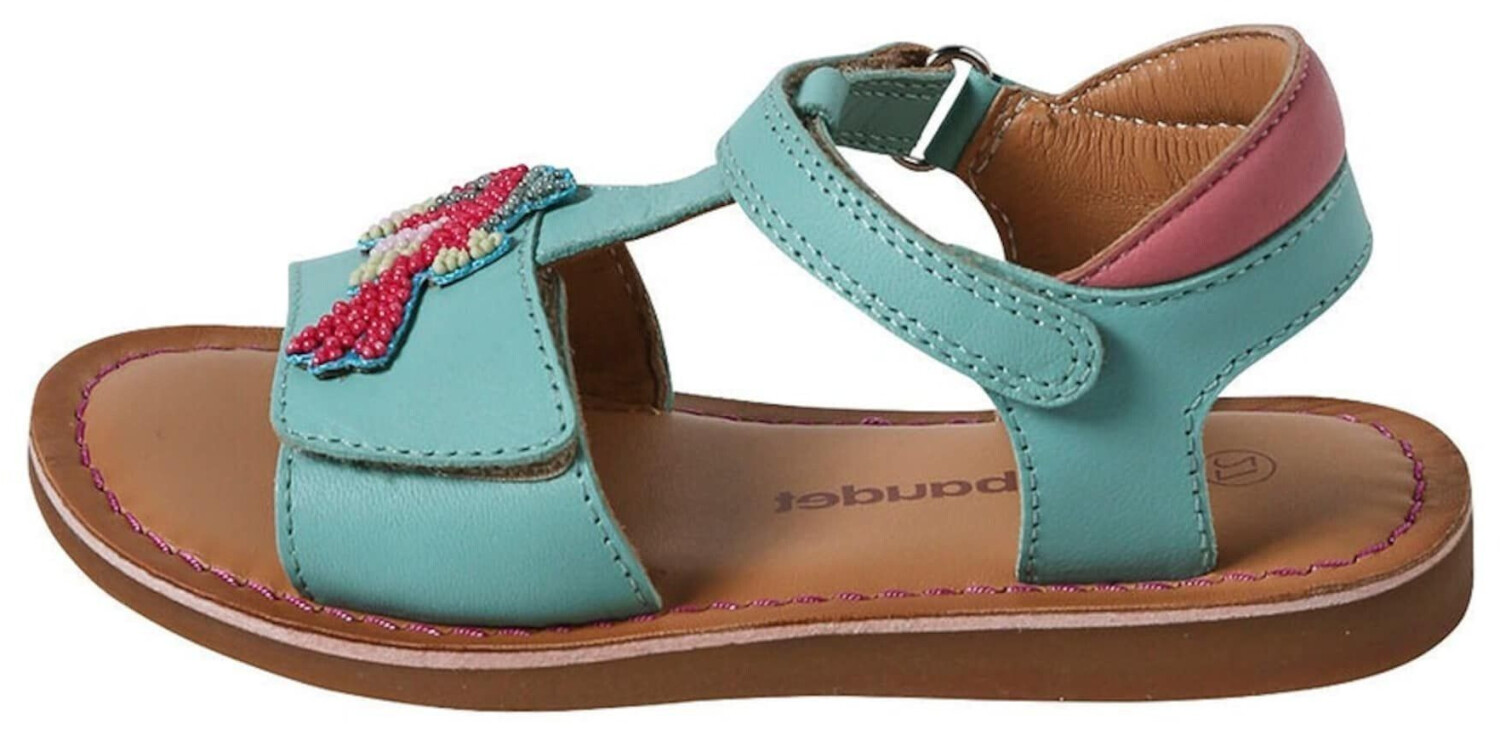 Vertbaudet Velcro Sandals with Beads turquoise