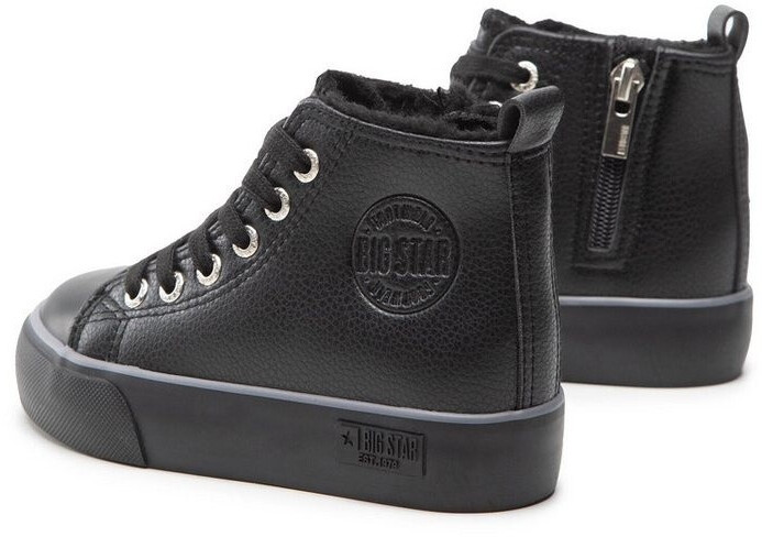 Big Star High Kids Sneakers with Zipper black