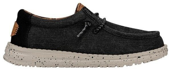 Dude Kid's Wally Washed Canvas Sneaker black