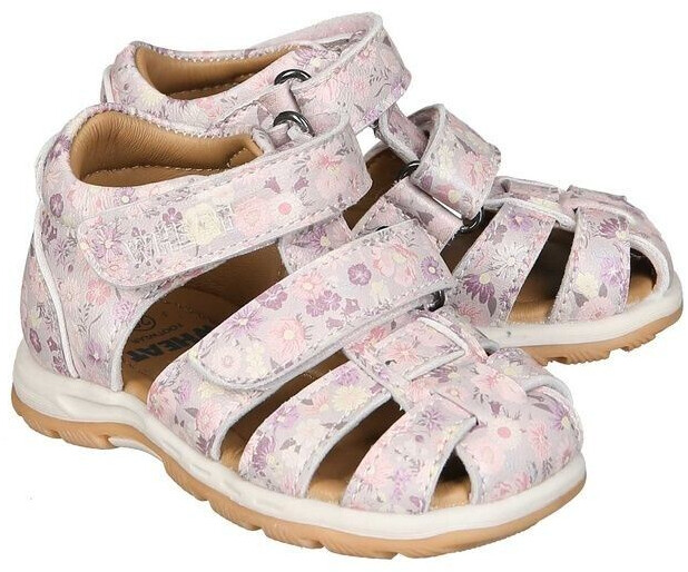 Wheat Velcro Sandals Frei Flower colorful
