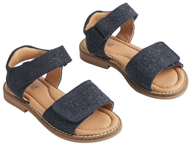 Wheat TEANI Velcro Sandals navy