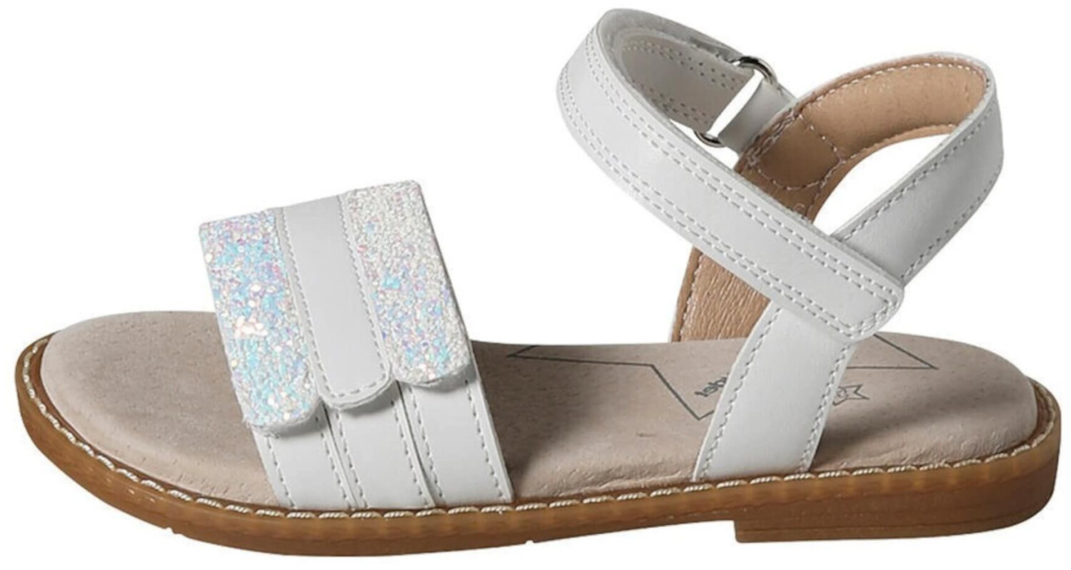 Vertbaudet Velcro sandals with dressing trick white