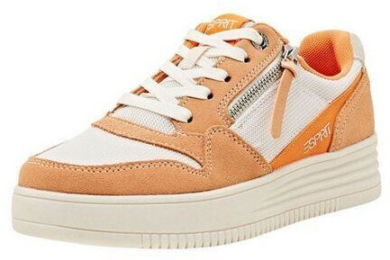 Esprit Sneakers made of suede and mesh orange