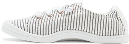 Roxy Bayshore Slip-On Shoe black pinstripes Exc
