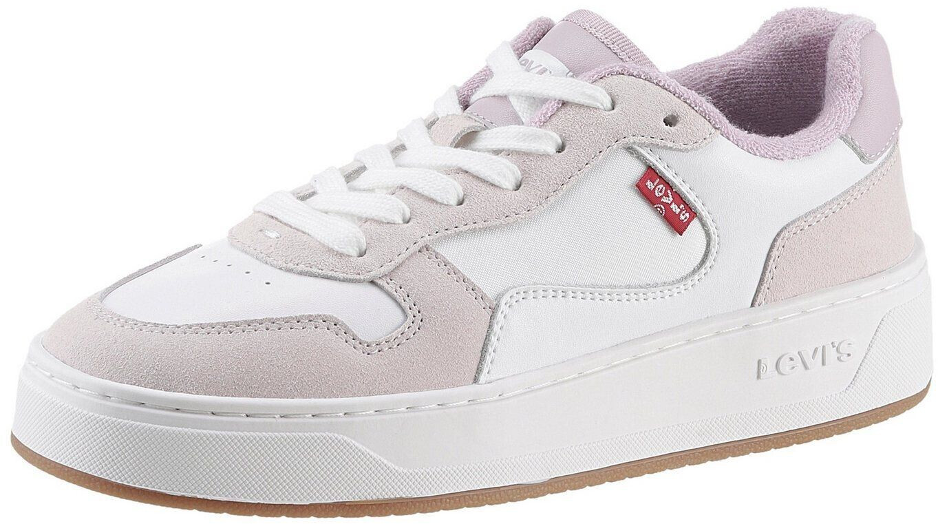 Levi's GLIDE S platform sneakers with contrast accents white rose