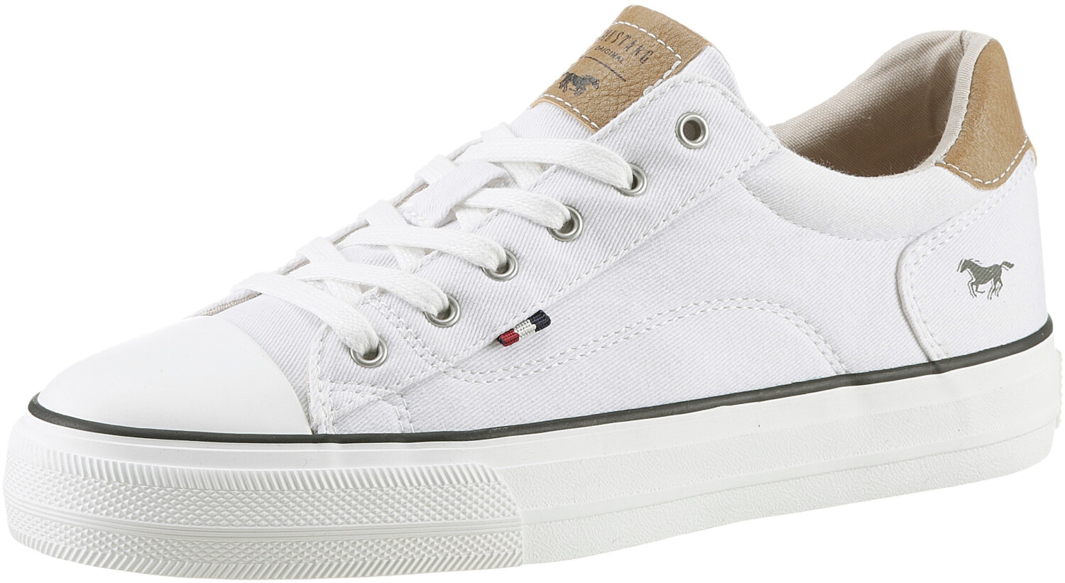 MUSTANG Sneakers made of fabric 1272-301-1 white