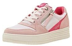 Esprit Sneakers made of suede and mesh pink fuchsia