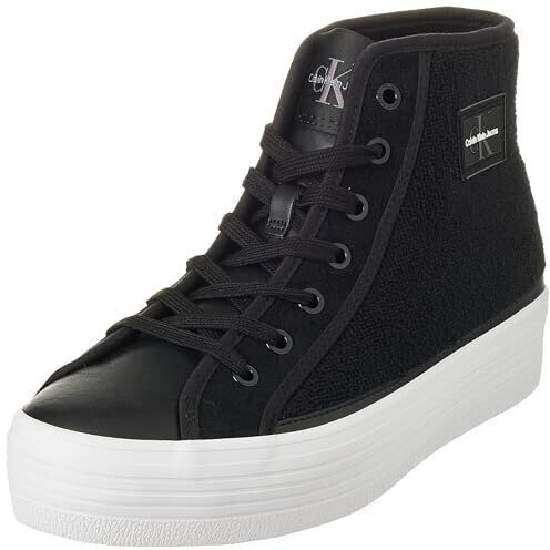 Calvin Klein Vulcanized Sneaker Bold Vulc Flatf High T Ml Fad Shoes black white