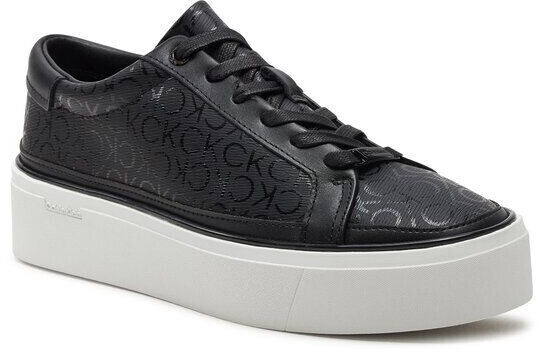 Calvin Klein Sneakers Flatform Cup Lace Up Epi Mono HW0HW01911 black