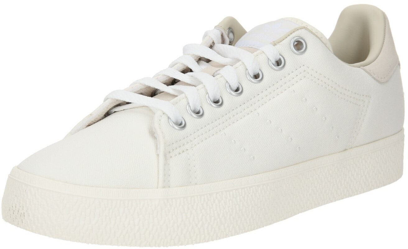 Adidas originals white & silver stan smith sneakers online