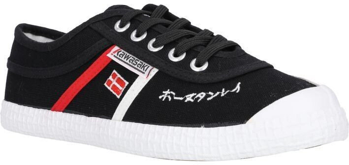 Kawasaki Footwear Canvas Sneakers Signature trendy retro design 1001 Black