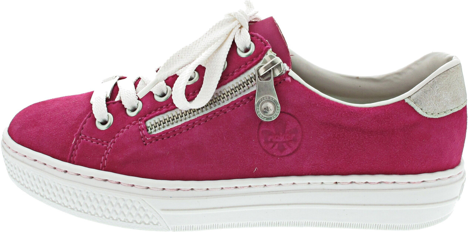 Rieker Donna M7601 Sneaker Low Rosse | Comfort E Style | Con Plateau E Soletta Estraibile | Taglia 39 EU