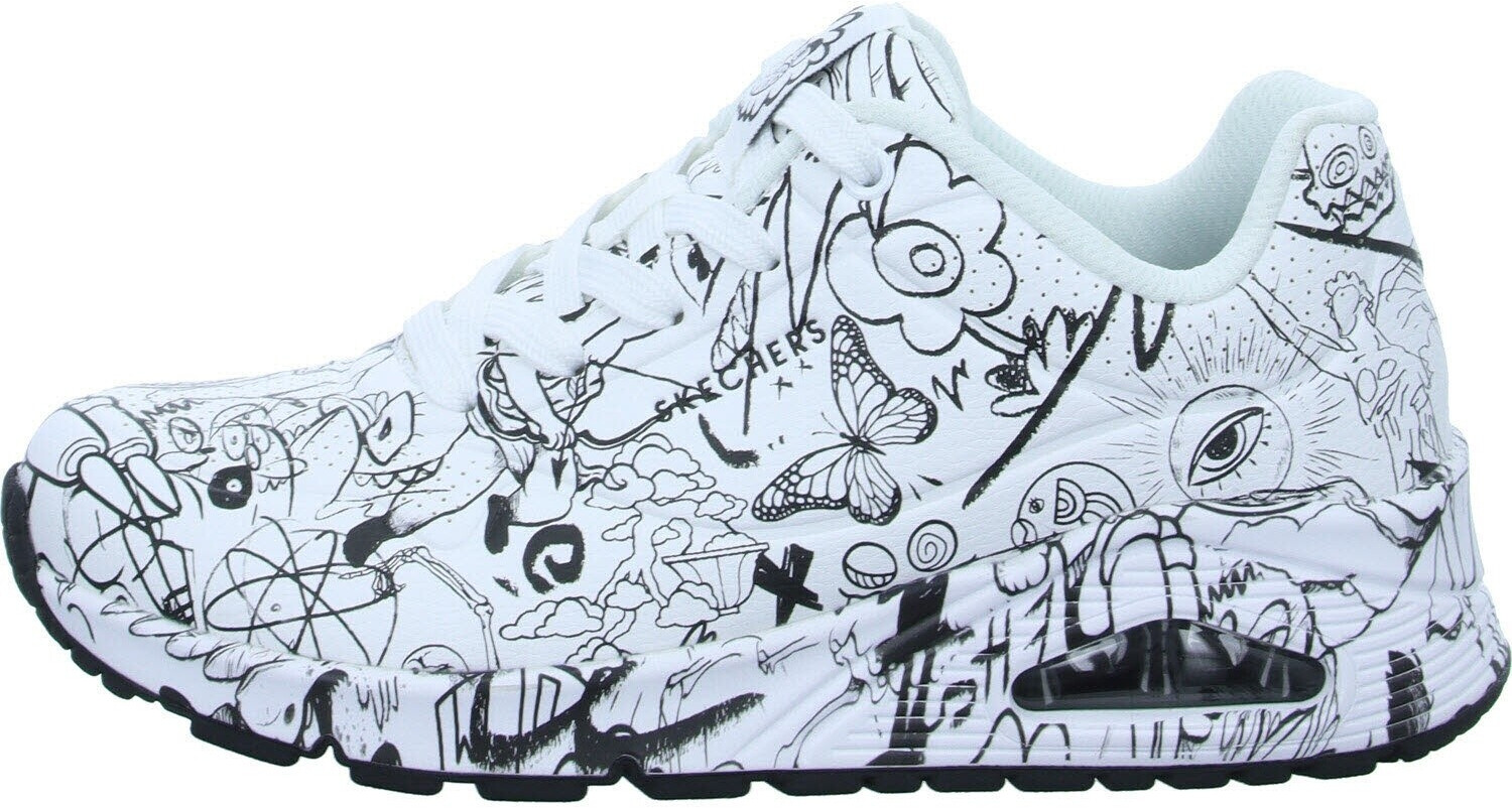 Skechers UNO-PROCESS SKETCH Sneaker with cool Sketchprint black white