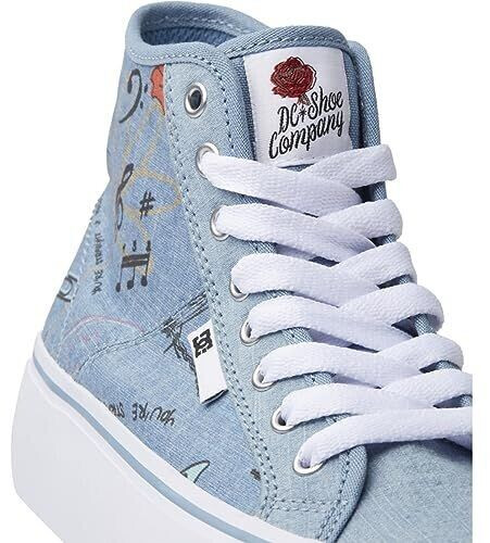 DC Shoes Manual Hi Platform Sneaker heather dark denim