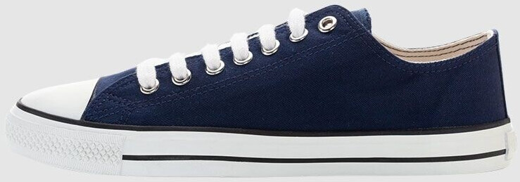 Ethletic Fair Trainer White Cap Lo Cut Ocean-Blue-Just-White