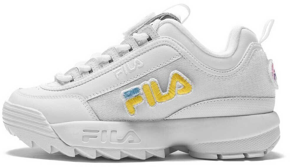 Fila Disruptor Patches Trainers white