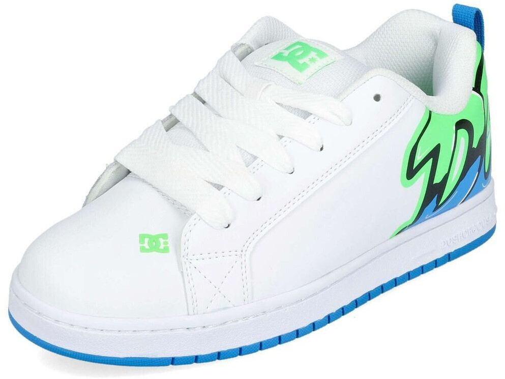 DC Shoes Graffiti Print Court Graffik white/lime/turquoise