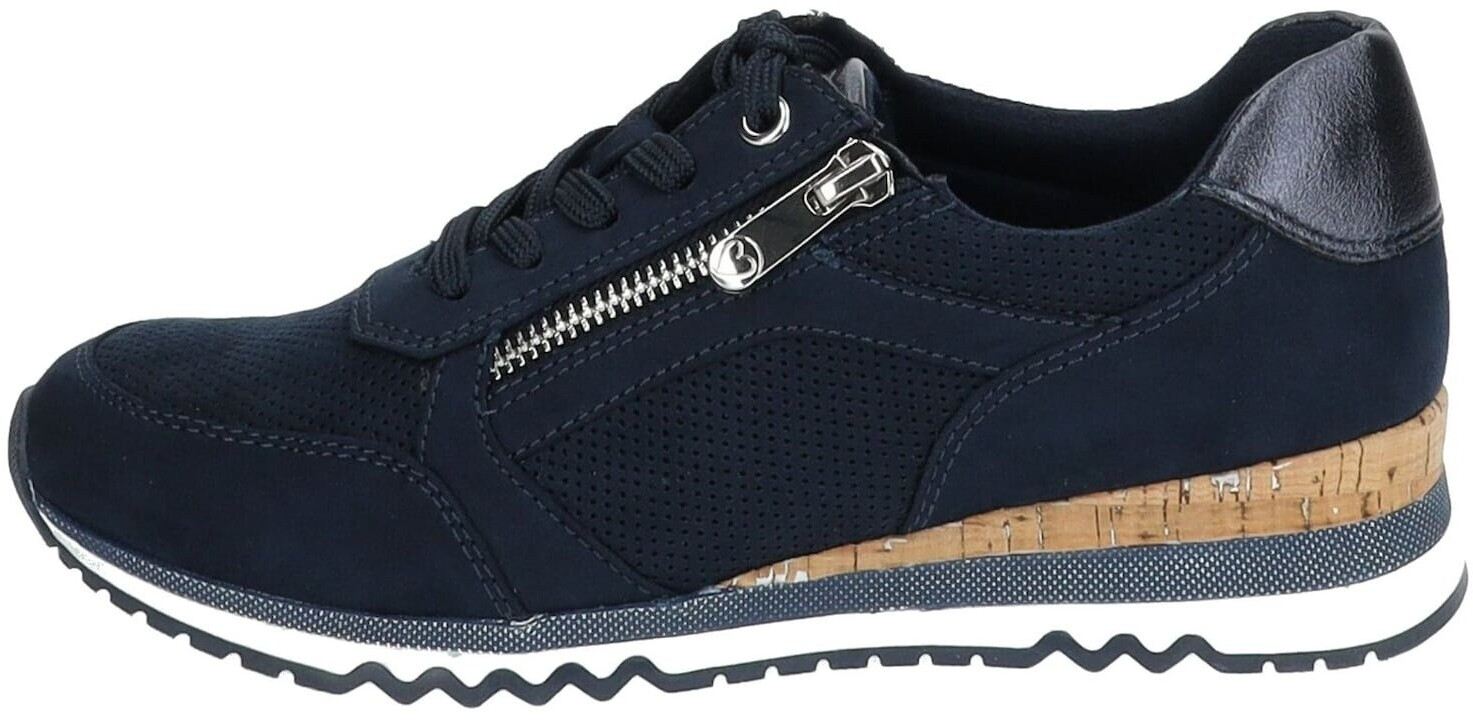 Marco Tozzi Synthetic Textile Sneaker blue Navy