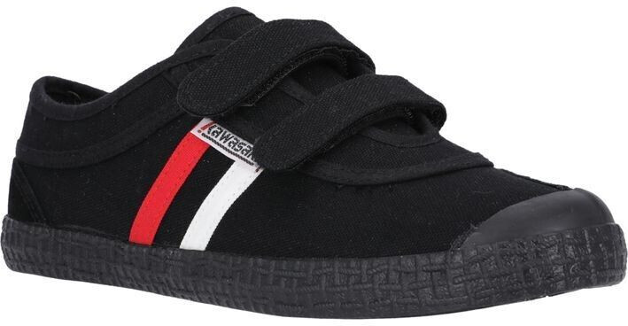Kawasaki Footwear Canvas Sneakers Retro w velcro 1001S Black Solid