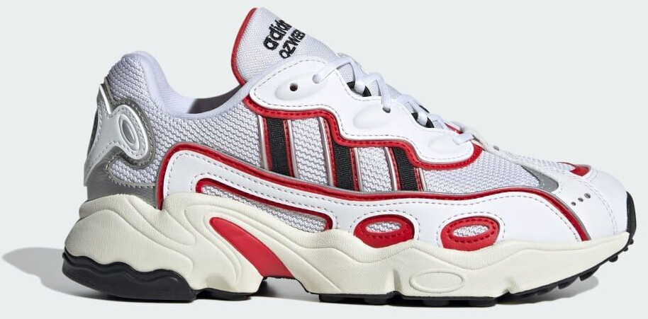 Adidas OZWEEGO OG Shoe Women Cloud White Better Scarlet Silver Metallic