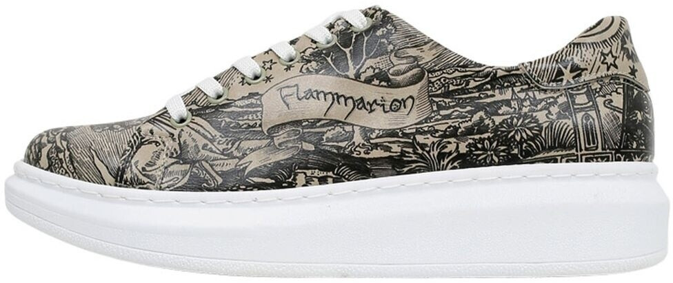 DOGO Smell the flowers platform sneaker beige